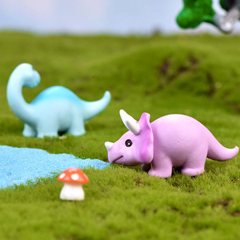 Đồ trang trí khủng long cổ dài trang trí tiểu cảnh