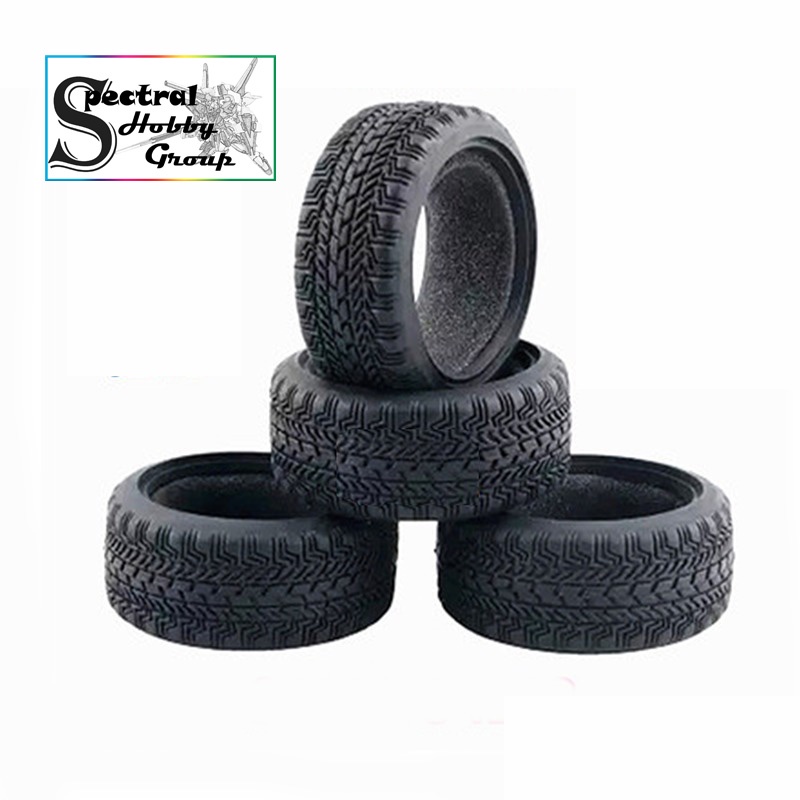 Phụ kiện Mô hình điều khiển RC Car: Tire lốp xe cao su HSP 94122 94123 ô tô 1/10 các loại