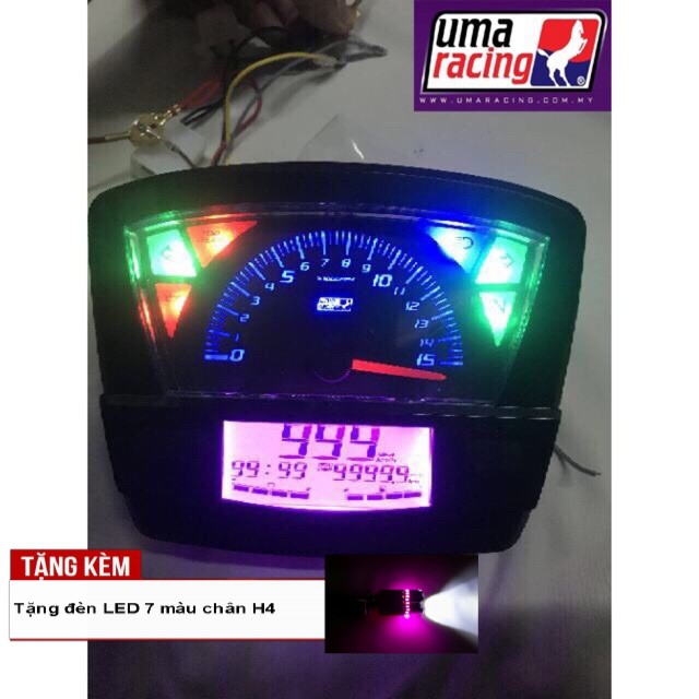 Đồng hồ điện tử Uma Dream cực chất - Tặng kèm 01 đèn LED 7 màu chân H4- B1340