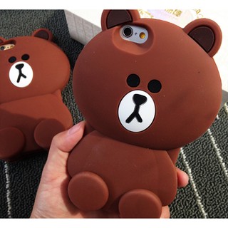 Ốp gấu nổi Brown 3D siêu dễ thương.