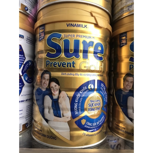 Sữa sure prevent gold 900g