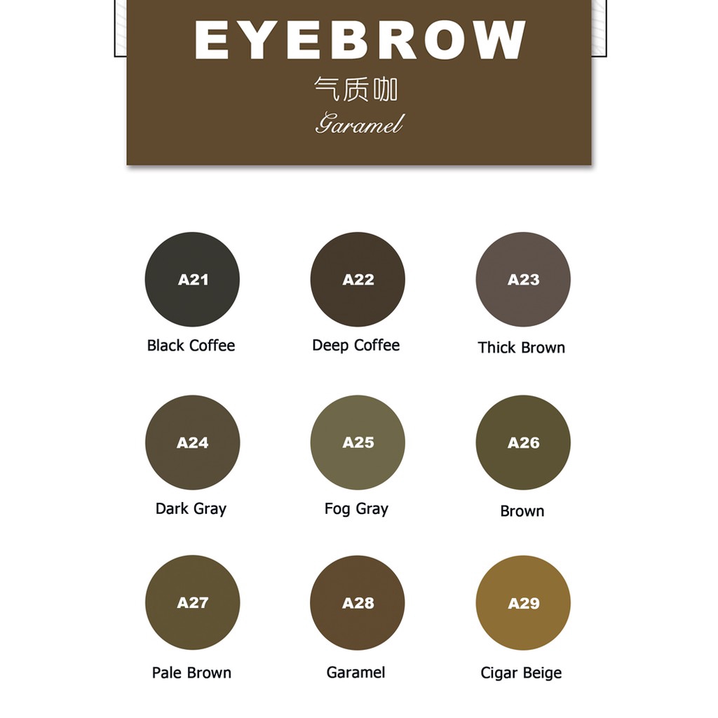 AIMOOSI (Hàng Mới Về) Mực Trang Điểm Lông Mày 5ml Tiện Dụng | BigBuy360 - bigbuy360.vn