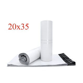 Túi Đóng Hàng Niêm Phong size 20x35 MÀU TRẮNG SỨ ( 1 cuộn)