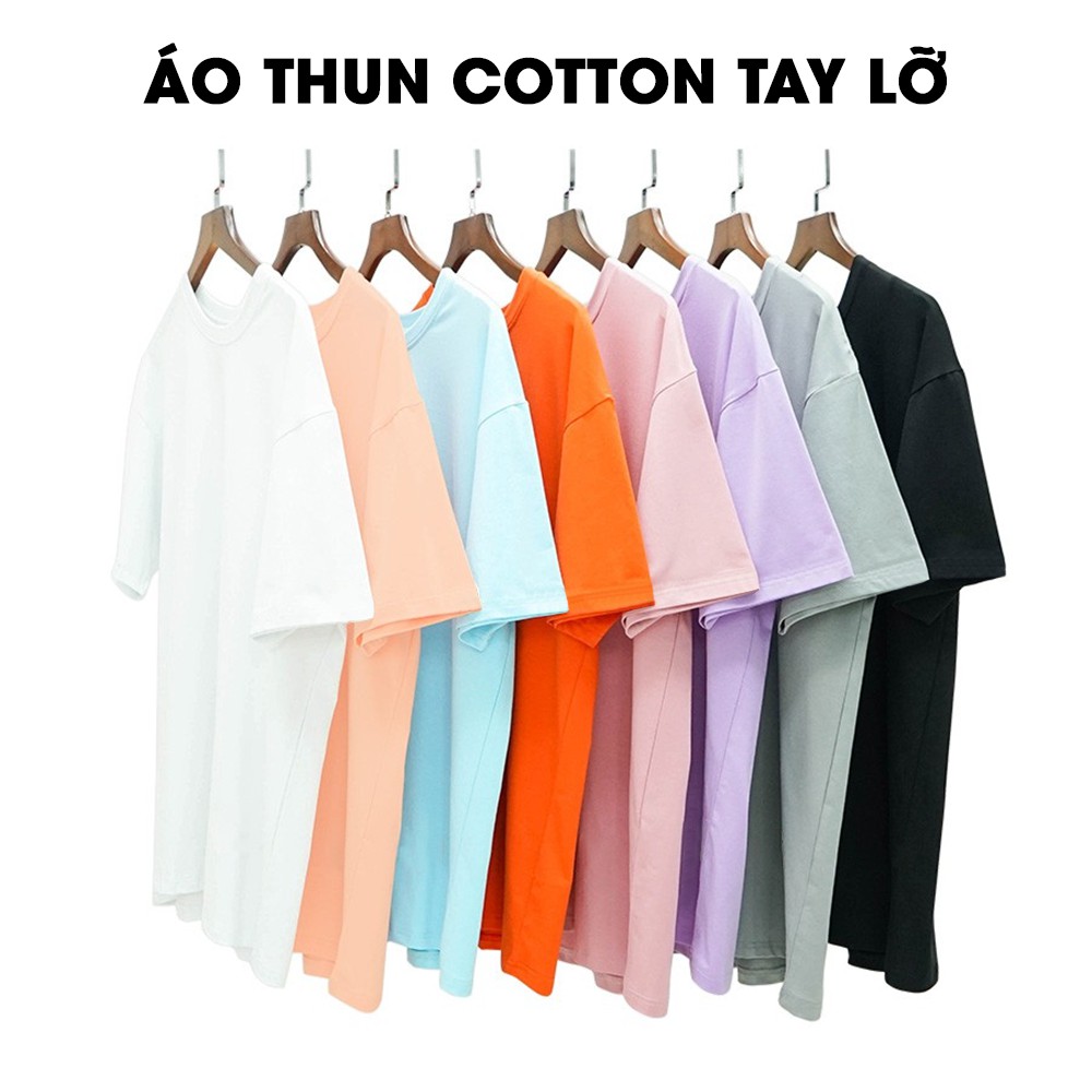 Áo thun unisex Wado basic tee phông trơn nam nữ tay lỡ oversize form rộng 8 màu