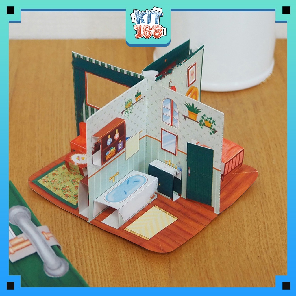 Mô hình giấy kiến trúc Sách mini Green House