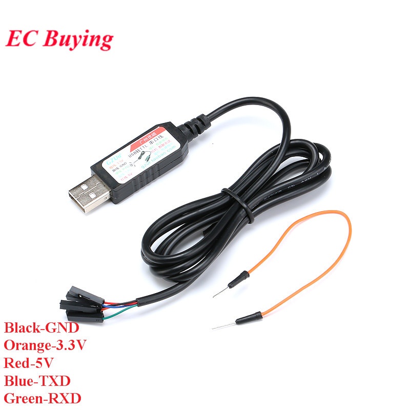 CH340 CH340G USB 2.0 to TTL Serial Port Adapter Upgrade Download Cable For Arduino Raspberry Pi Windows RGB Indicator 5 Line