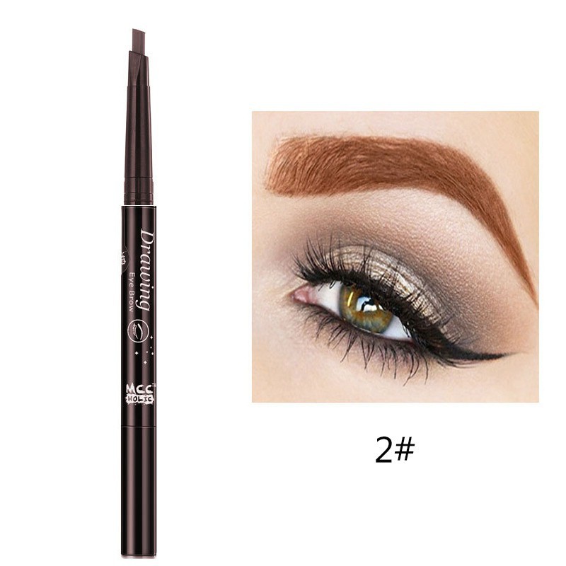 [Hàng mới về] Bút Kẻ Lông Mày Hai Đầu Xoay Tự Động Chống Thấm Nước Không Nhòe Dễ Lên Màu | BigBuy360 - bigbuy360.vn