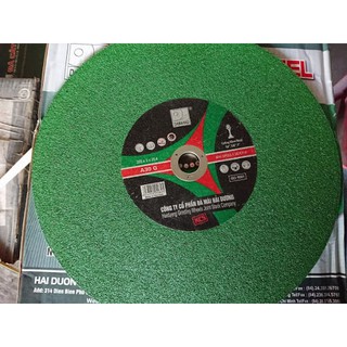 5 Viên Đá Cắt Sắt, INOX Xanh Cá Heo 350mm và 5 viên đá cắt 355 hải dưng xanh