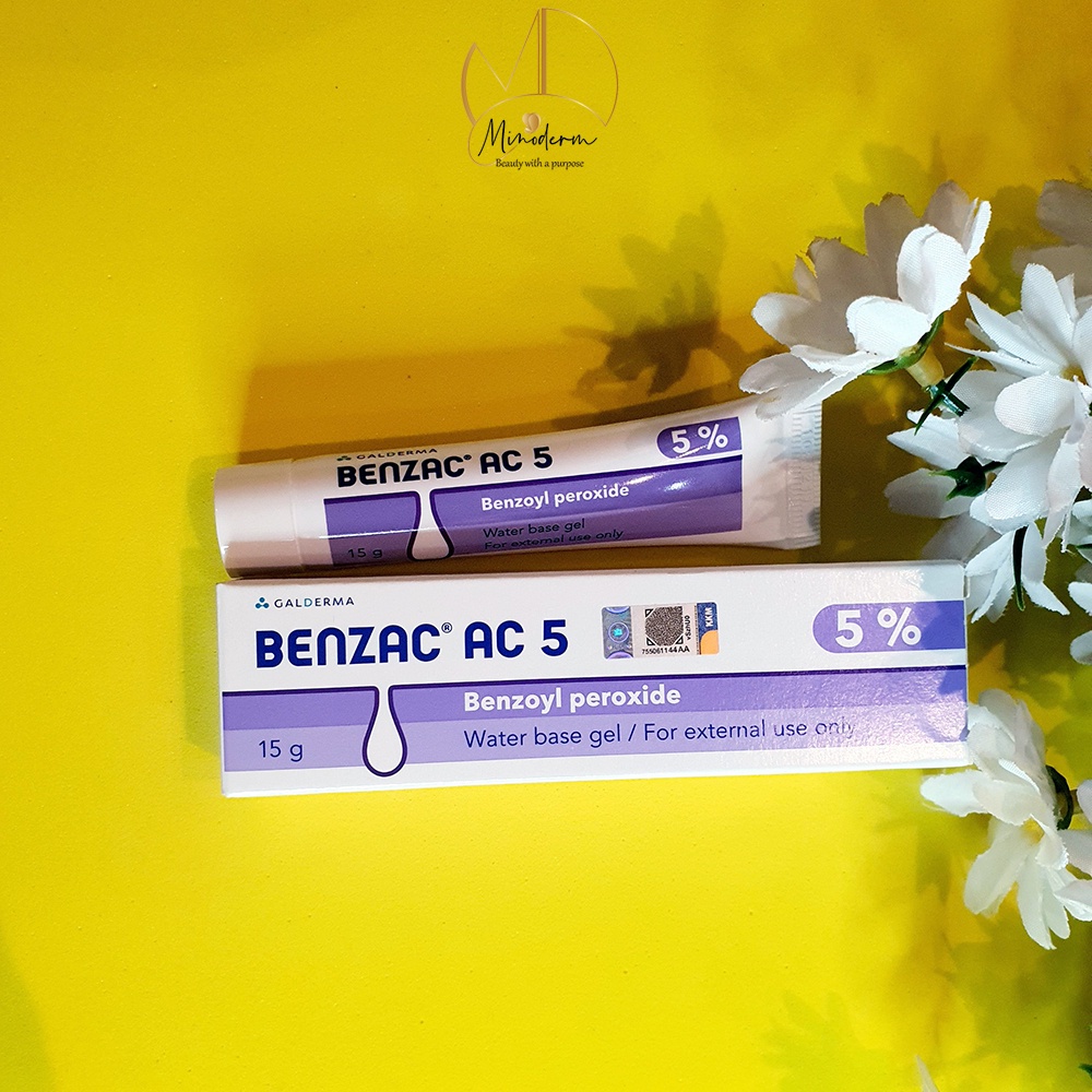 Benzac AC 2.5% và 5% gel chấm mụn đỏ, mụn nặng