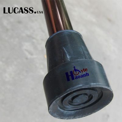 Gậy chống gấp gọn cho người già Lucass USA B27, gay batoong 1 chân gấp gọn 4 khúc, đế cao su chống trượt