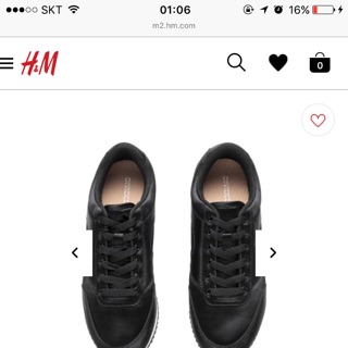 Giày satin đen H&M