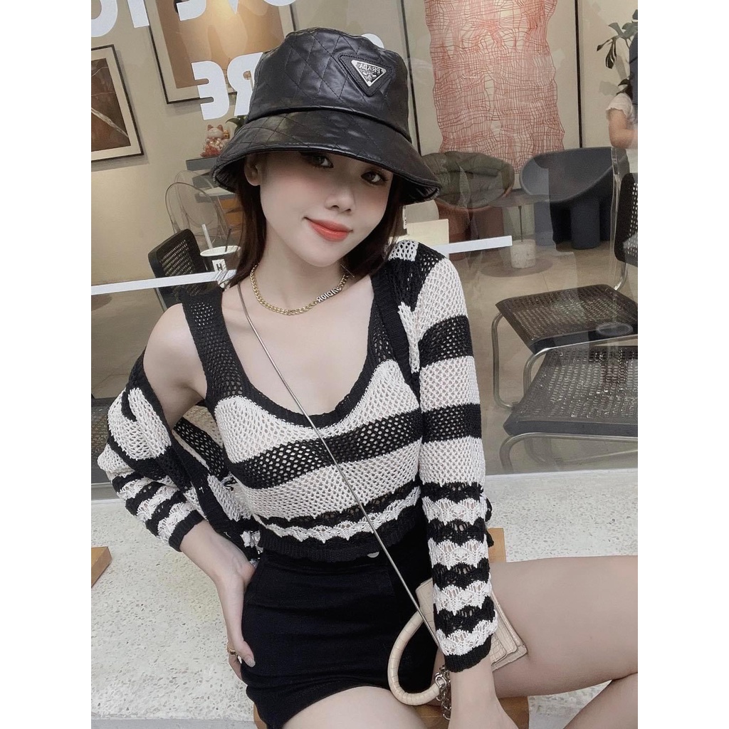 Sét áo len khuy xinh xắn quảng châu