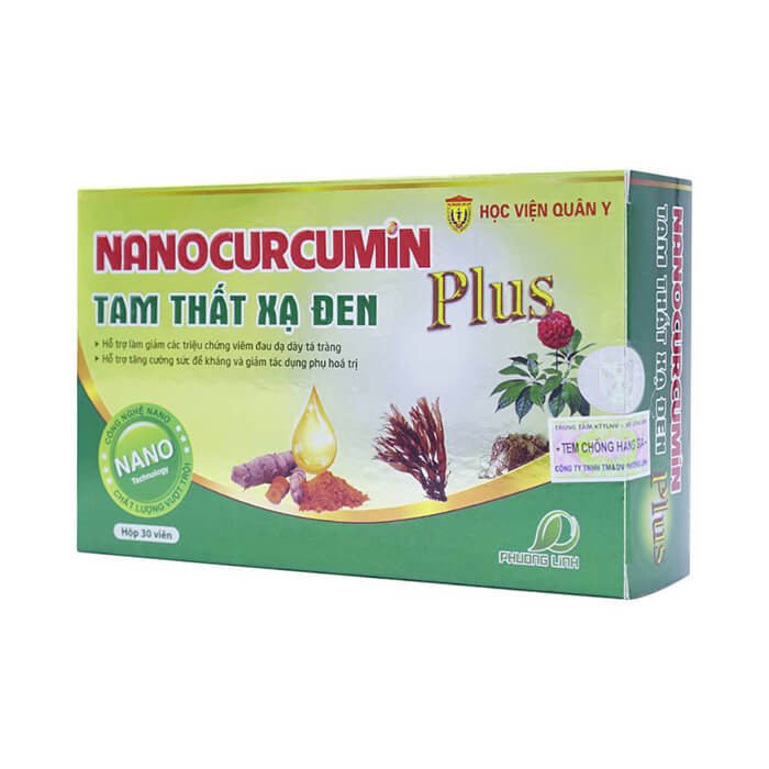 NANO CURCUMIN TAM THẤT XẠ ĐEN PLUS – HỌC VIỆN QUÂN Y