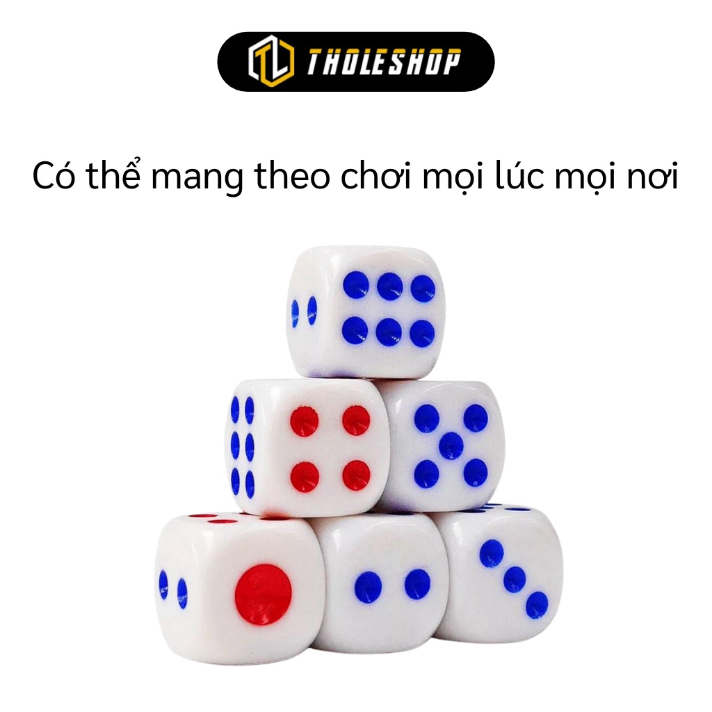 Xúc Xắc - Combo 10 Viên Xí Ngầu 6 Mặt Chơi Cá Ngựa Tiện Lợi 8579