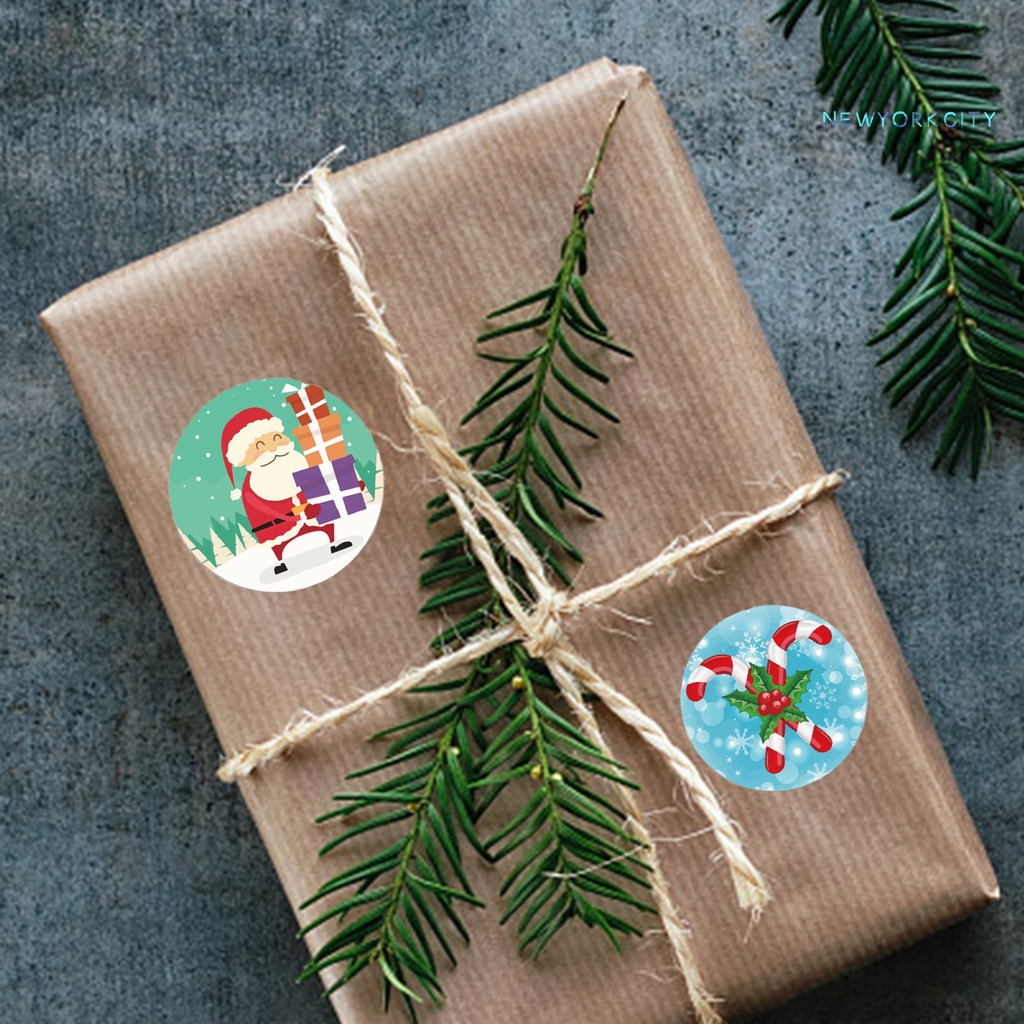 Cuộn 500 Nhãn Dán Giấy Kraft Màu Sắc Tươi Sáng Dùng Trang Trí Sổ Tay DIY