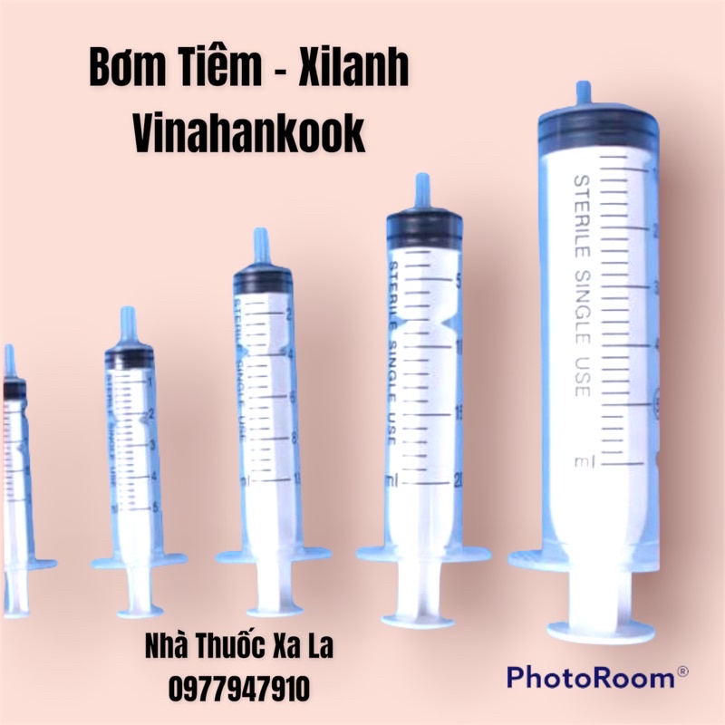 Bơm tiêm - Xilanh sử dụng một lần được khử trùng, chống gỉ 1ml, 3ml, 5ml, 10ml