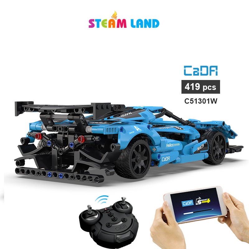 Đồ chơi lắp ráp điều khiển Xe thể thao Helios - CADA C51301W -STEAM-toys