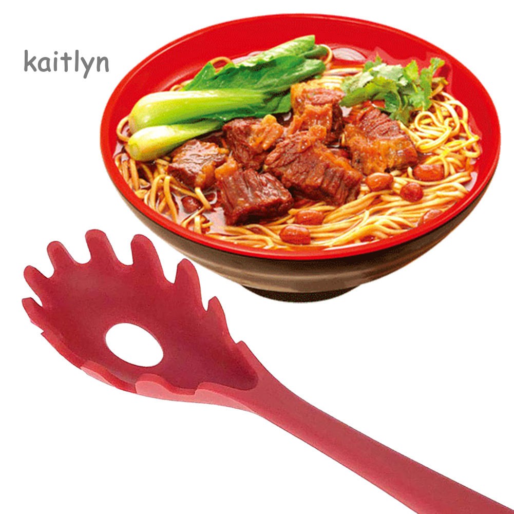 Muỗng silicone ăn mì Spaghetti/Pasta có rãnh chịu nhiệt