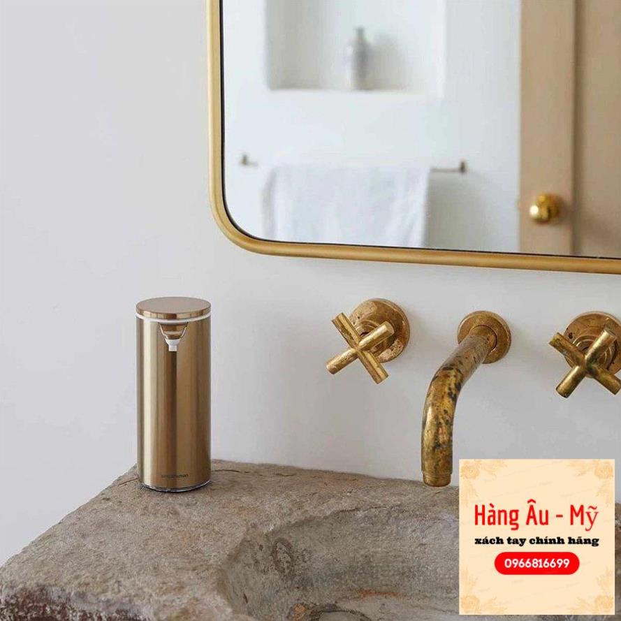 Chiết xà phòng cảm ứng cao cấp SIMPLEHUMAN màu vàng đồng