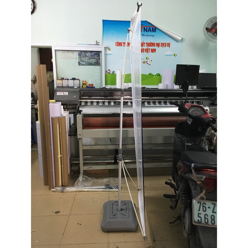 Standee Đế Nước, Giá Kệ X Cản Gió 60x160cm-80x180cm