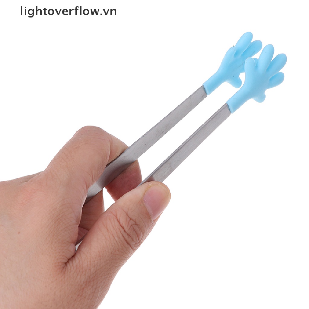 Kẹp Gắp Đá / Thức Ăn Bằng Thép Không Gỉ Và Silicon Tiện Dụng Cho Nhà Bếp