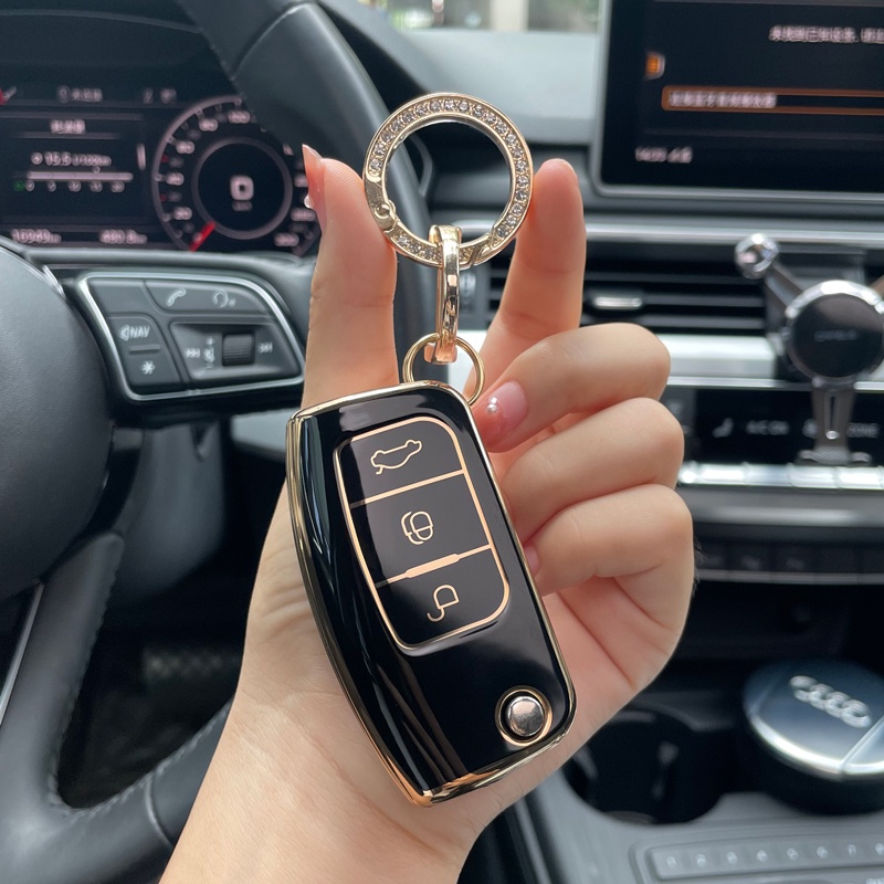 Vỏ Bọc Chìa Khóa Xe Hơi Ford Fiesta Focus 2 Ecosport Kuga Escape Falcon B-Max C-Max Eco Galaxy