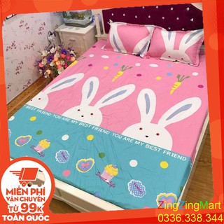 Combo Ga Chun Kèm Vỏ Gối Nằm Poly (Chat Với Shop Để Chọn Mẫu )