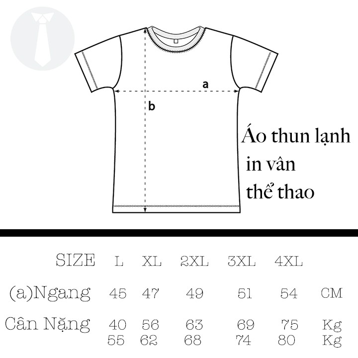 Áo thun nam thể thao thun lạnh dập vân chìm