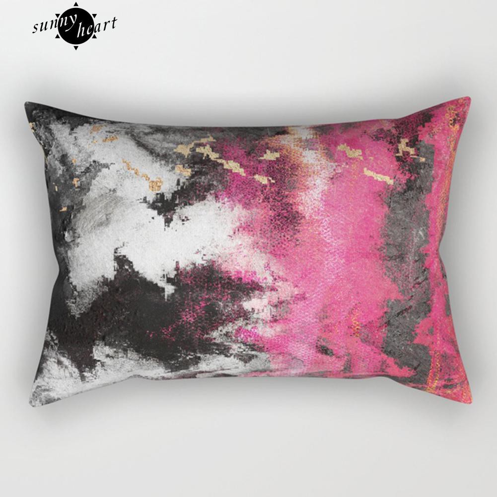 Bao Gối In Mẫu Hình Thoi Dùng Cho Phòng Ngủ Ghế Sofa