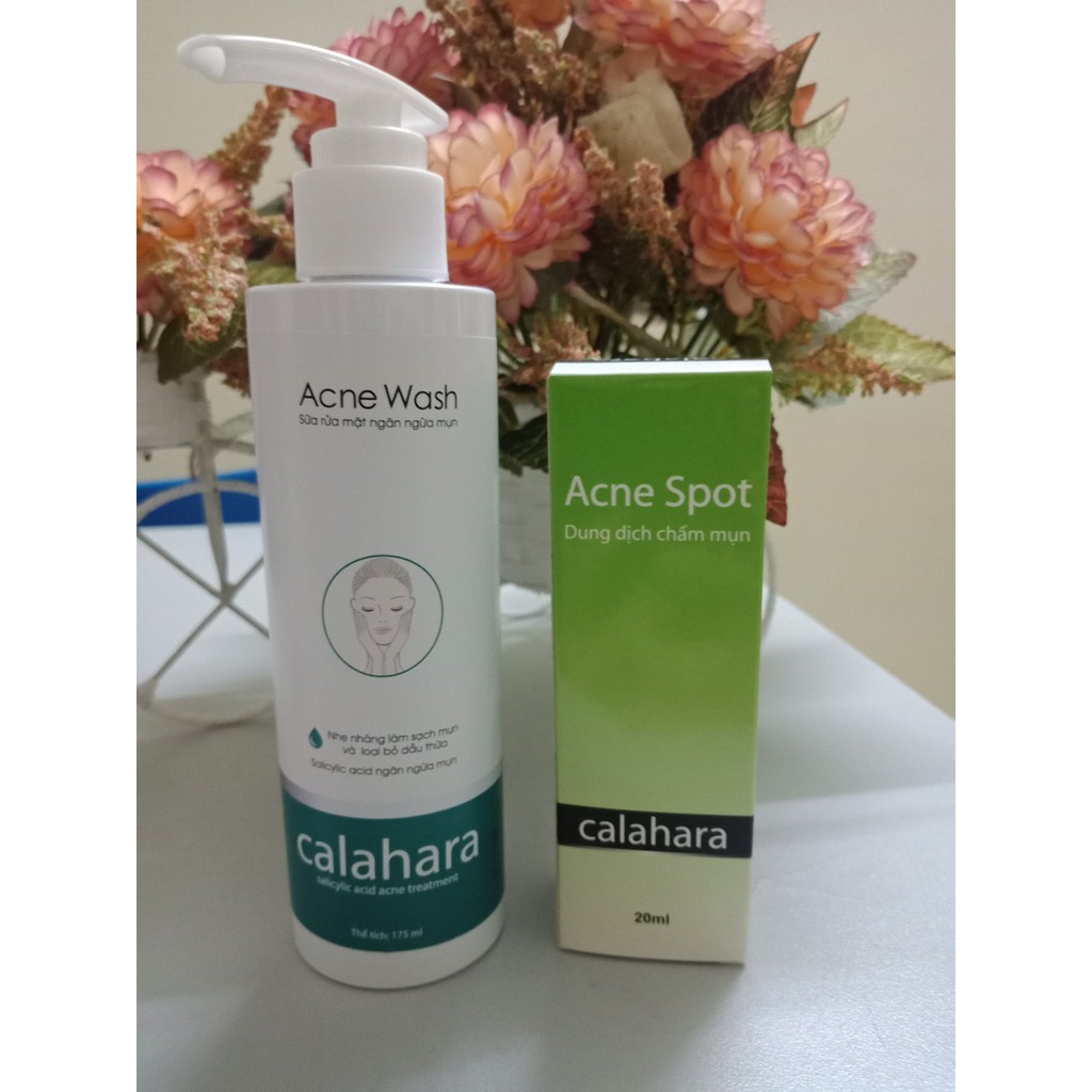 Combo bộ Calahara acne wash