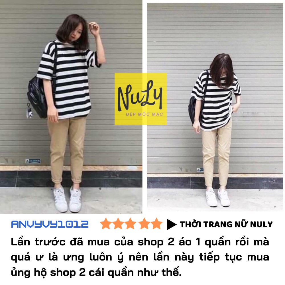 [CHẤT ĐẸP] Quần Kaki Nữ Unisex Ống Suông Sắn Gấu Hiện Đại, Cá Tính Freesize Dưới 60kg | BigBuy360 - bigbuy360.vn