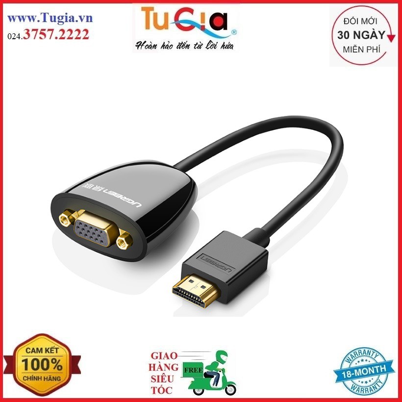 Bộ Chuyển Đổi HDMI To VGA Ugreen 40253 - Hàng Chính Hãng