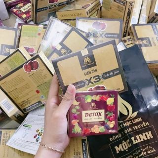 Giảm cân x3 đông y kèm detox ban đêm