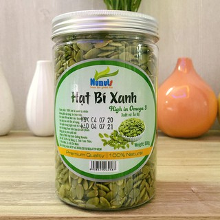 Nhân Hạt Bí Xanh Ấn Độ Đã Tách Vỏ - 100% Bí Xanh Nhập Khẩu Từ Ấn Độ - Trọng Lượng 500Gram