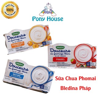 Sữa chua phomai bledina pháp cho bé lốc 4 hộpx100g