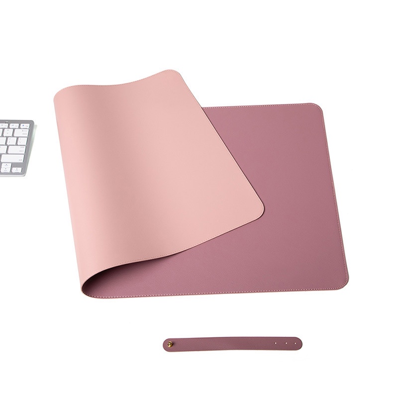 Lót chuột, deskpad bằng da cao cấp 2 mặt (80x40cm) - Thảm trải bàn chống nước, nhiều màu sắc