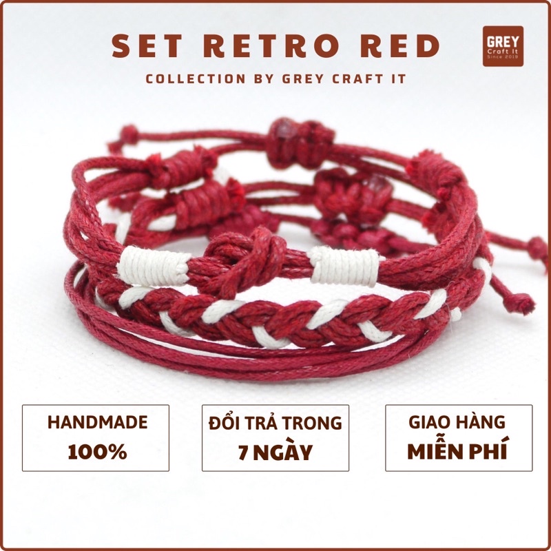 Vòng tay red line Set | Handmade 100% | Nhận ORDER riêng theo yêu cầu