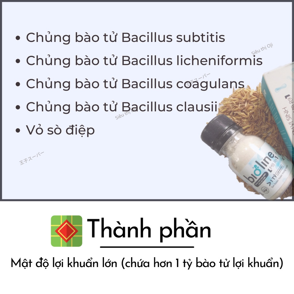 [Gói dùng thử] Men Vi Sinh Cho Chó Mèo BIOLINE MBR9, Men tiêu hóa cho chó mèo, Giảm tiêu chảy Táo bón Biến