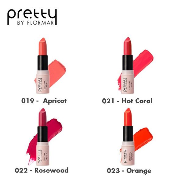 Son Môi Có Dưỡng Pretty By Flormar 023 Orange 4g Essential Lipstick