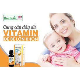 THỰC PHẨM CHỨC NĂNG BỔ SUNG VITAMIN CHO TRẺ HEALTHAID BABY VIT DROPS 25ML