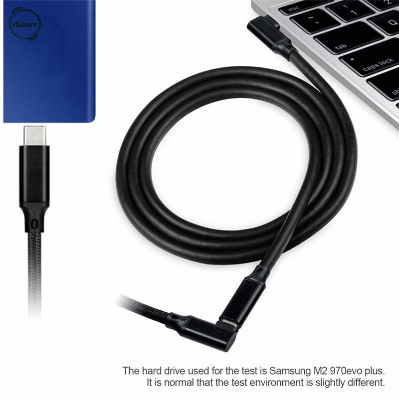 Dây cáp nối dài USB 3.1 Type-C 90 độ CF 100W PD 5A 4K 60Hz 10Gbps USB-C thế hệ 2