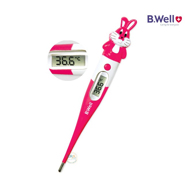Nhiệt kế điện tử B.Well WT06 flex hình thỏ hồng nhập khẩu Thụy Sĩ