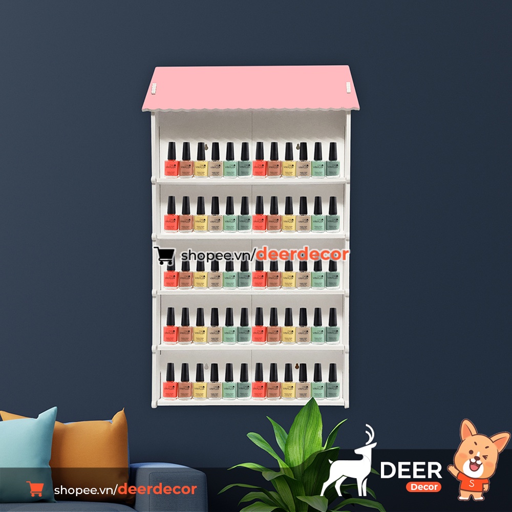 Kệ Đựng Chai Nước Sơn Treo Tường - DEER DECOR