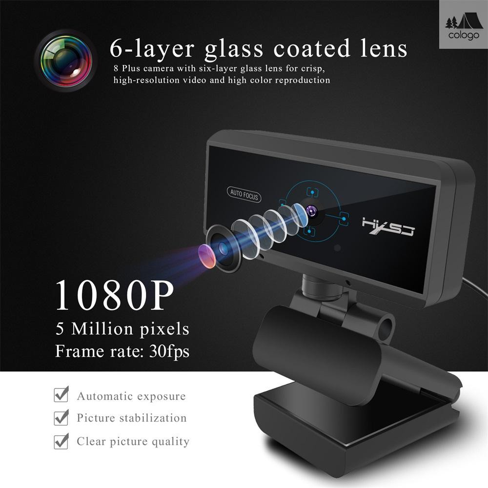 Webcam Hd 1080p Hxsj S3 5 Triệu Pixels Cho Máy Tính | BigBuy360 - bigbuy360.vn