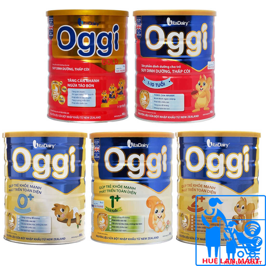[CHÍNH HÃNG] Combo 2 Hộp Sữa Bột Vitadairy Oggi / Oggi Gold /Oggi 0+/1+/2+ Hộp 800g/900g
