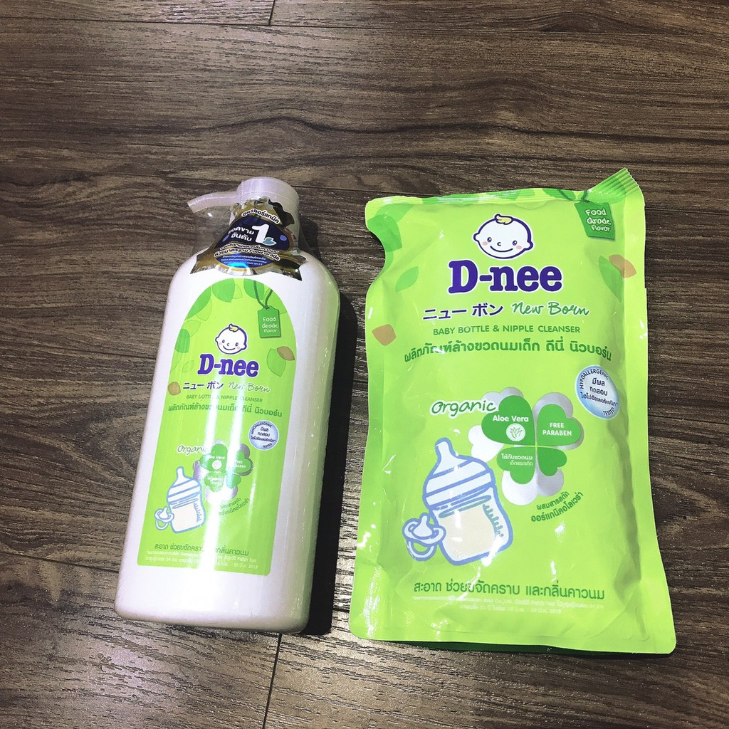 Nước rửa bình sữa cho bé  Dnee 600ml có check mã vạch