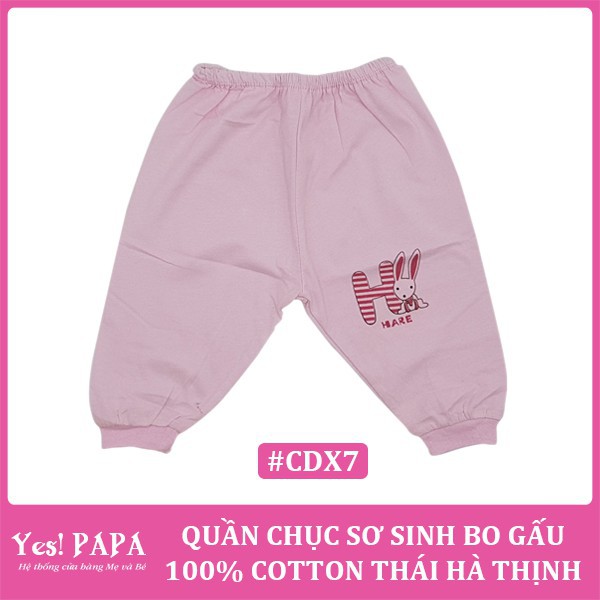 Quần dài sơ sinh Thái Hà Thịnh 100% cotton mềm, mịn, mát