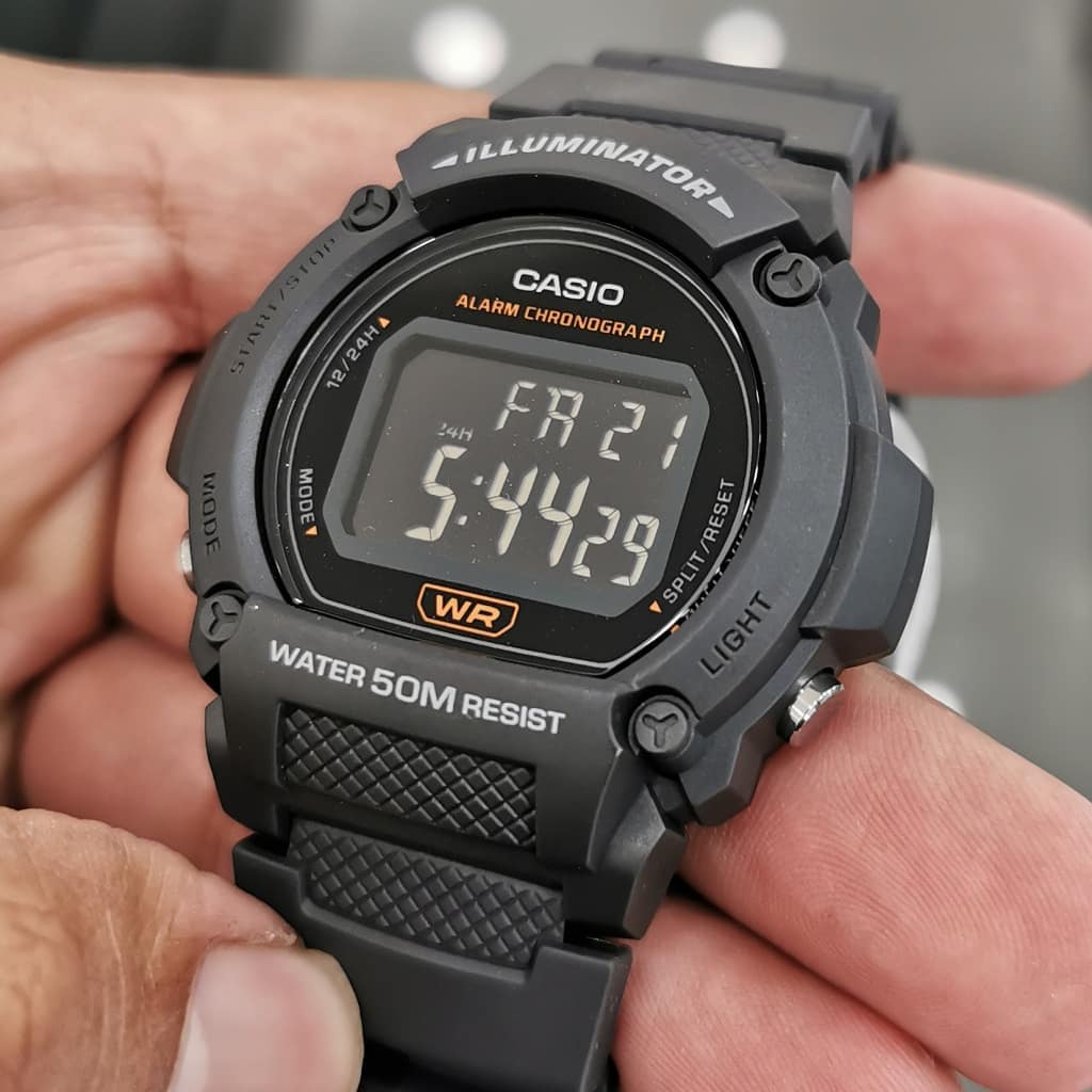 Đồng hồ Nam dây nhựa Casio W-219H-2AVDF chính hãng bảo hành 1 năm Pin trọn đời