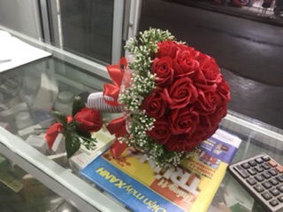 Hoa cưới bằng sáp