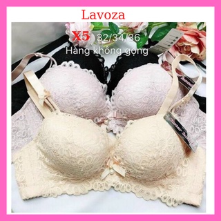 3 áo lót nữ ren đệm dày nâng ngực cao cấp X5 Lavoza